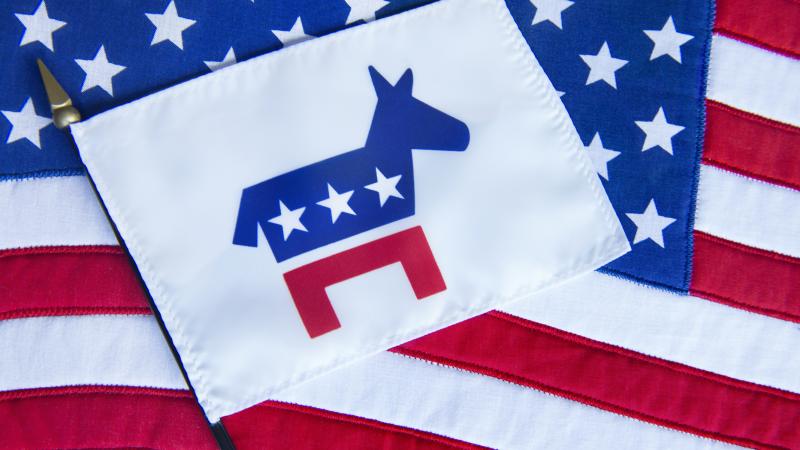 Democratic, DNC, American flag