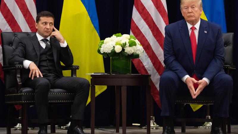 Volodymyr Zelensky, Donald Trump, New York, Sept. 25, 2019