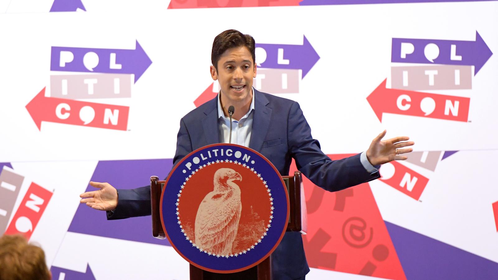 Michael Knowles speaks onstage during day 2 of Politicon 2019 at Music City Center on October 27, 2019 in Nashville, Tennessee.