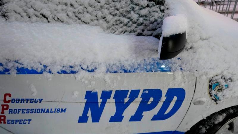 An NYPD squad car, Dec. 17, 2020