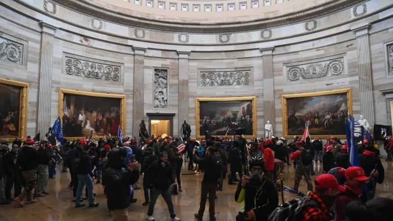 Rioters at the U.S. Capitol on Jan. 6, 2021