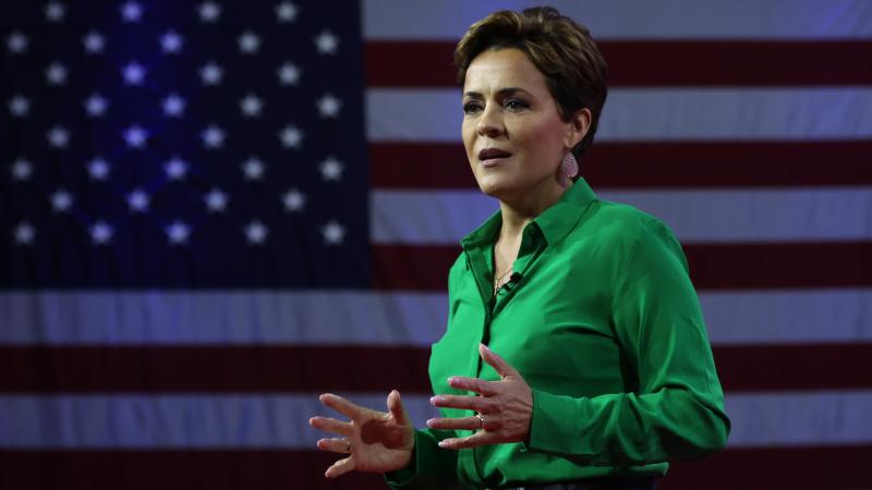 Former Arizona Republican gubernatorial candidate Kari Lake speaks during the annual Conservative Political Action Conference (CPAC) at Gaylord National Resort & Convention Center on March 4, 2023 in National Harbor, Maryland.