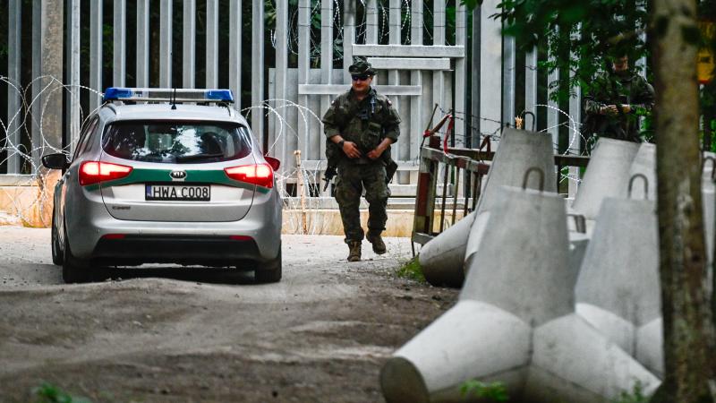 Border wall, July 08, 2023, Bialowieza, Poland