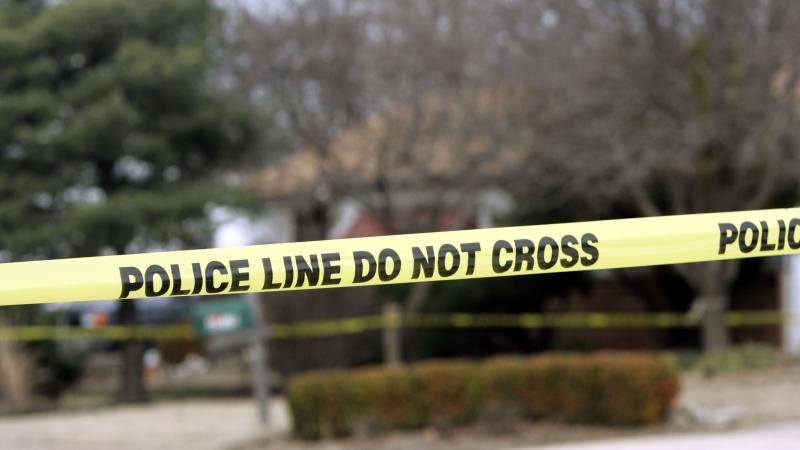 Police tape, Park City, Kansas, Feb. 26, 2005