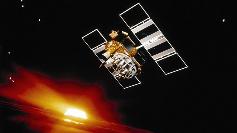 An early U.S. GPS satellite, also known as GPS-12 